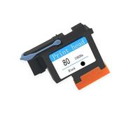 GHJtRs Ensemble de têtes d'impression et de Cartouches compatibles C4820A C4821A C4822A C4823A, Compatible avec Solutions d'impression d'encre HP80 1000 1050c 1055(1 Black)