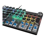 GHJtRs F2088 Clavier de Jeu mécanique avec des Touches Rondes Punk rétro 104 compatibles rétro-éclairés du RVB avec Tablette d'ordinateur Portable PC(White)