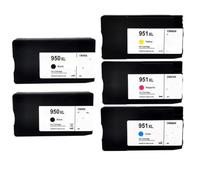 GHJtRs Jeu de Cartouches d'encre compatibles Compatible avec Officejet Pro 8100 8600 8610 8620 8630 251dw 276dw modèles 950XL 951XL 950 951(BK BK C M Y)