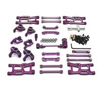 GHJtRs Kit de Mise à Niveau et de Modification en métal Compatible Compatible avec Les Voitures RC 1/14 1/12 similaires aux pièces du modèle C8803 RIaarIo(Purple)