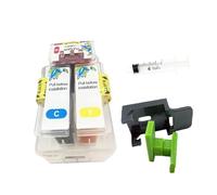 GHJtRs Kit de Recharge pour PG512 CL513 512XL 513XL Les Cartouches d'encre fonctionnent avec Les imprimantes MP230 MP240 MP250 MP270 Alternative Compatible à PG512 CL513(C with Tool)
