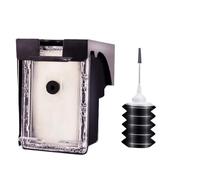 GHJtRs La Cartouche à Encre Rechargeable Compatible Fonctionne avec 61 61xl 61xxl Compatible avec Deskjet 2546 2547 2548 2549 3000 3050 305a 3051a 3052a 3054 Printers(HP61BK Transparent)