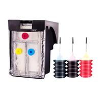 GHJtRs La Cartouche à Encre Rechargeable Compatible Fonctionne avec 61 61xl 61xxl Compatible avec Deskjet 2546 2547 2548 2549 3000 3050 305a 3051a 3052a 3054 Printers(HP61C Transparent)