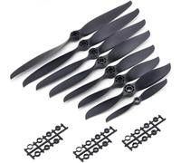 GHJtRs Lot de 10 accessoires de drone compatibles avec hélices 4,5 x 4,5E 5 x 5E 6 x 4E 7 x 5E 8 x 6E 9 x 6E 9 x 4,7E 10 x 5E 10 x 7E 11 x 7E 12 x 6E 12 x 10E 13 x 8E 14 x 7E Couleur de rechange pour