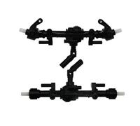 GHJtRs Pièces de Rechange de Mise à Niveau de l'essieu Avant et arrière en métal pour 1/12 RC Car Compatible avec Les modèles MN MN-90 MN98 MN99 MN99S MN45