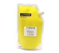 GHJtRs Recharge de Poudre de Toner Compatible avec C368 C308 C221 C281 C224 C284 C458 364 7822 7828 7122 7128 C226 Imprimante TN324 TN321(500g-Yellow)