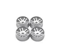 GHJtRs Roue de Mise à Niveau en métal de 20mm, Compatible avec Les pièces de véhicules RC 284131 K969 K979 K989 K999 P929 P939 iw04m-q-z(Silver)