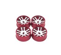 GHJtRs Roue de Mise à Niveau en métal de 20mm, Compatible avec Les pièces de véhicules RC 284131 K969 K979 K989 K999 P929 P939 iw04m-q-z(Red)