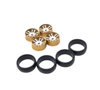 GHJtRs Roues à dérive de 25mm compatibles avec K969 K979 K989 K999 P929 P939 Iw04m -Q Mimi-Z 1/28 RC, pièces de Voiture en métal, Mise à Niveau 284131(Yellow)