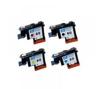 GHJtRs Tête d'impression Compatible C4820A C4821A C4822A C4823A, Compatible avec Remplacement de Cartouche d'encre 80 1000 1050C 1055(1SET 4COLORS)