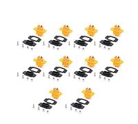 GHJtRs XT60BE-F XT60E-F Prise femelle et XT60 XT60H mâle compatible modèle d'avion connecteur - Connecteur sûr de courant plaqué 30 A (PACKAGEB (5 pièces) - 01)