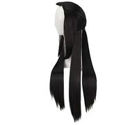 GHK 2019 nouvelle queue de cheval de l'amour éternel longue perruque Cosplay noir ancien costume perruques de cheveux synthétiques pour le parti noir 1