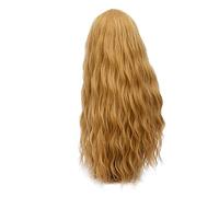 GHK 28 pouces Longue Bouclés Bleu Blonde Vert Rose Perruque Synthétique Cheveux Naturels Anime Cosplay Halloween Costume Parti Perruques Pour Les Femmes blonde 9