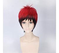 GHK 35cm Courte ligne droite Cosplay Kuroko Pas De Basket-Ball Kagami Taiga Perruques Rouge Noir Gradient Résistant À La Chaleur Synthétique pour Homme Garçon Perruque