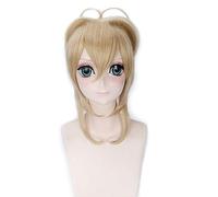 GHK 40 cm Carte Captor Sakura Anime Cosplay Perruque Cheveux Synthétiques Brun Blond Halloween Costume Perruques Pour Femmes blond clair