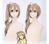 GHK Amour Vivant Kotori Minami Ondulé Blonde Perruque Cosplay Anime Halloween Carnaval Perruques Pour Femmes Résistant À La Chaleur Synthétique Cheveux 28 pouces