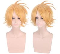 GHK Anime Boku Aucun Héros Académie Kaminari Denki Perruque Cosplay Costume Mon Héros Académie Orange Court Synthétique Cheveux Parti Jeu de Rôle Perruques