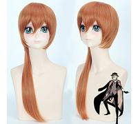 GHK Anime Bungo Stray Chiens Nakahara Chuuya Longue Ligne Droite Perruque Cosplay Costume Halloween Synthétique Cheveux Peruca Partie Play Perruques
