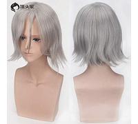 GHK Anime Japonais Tokyo Ghoul Re Renji Yomo Cosplay Perruque Corbeau Court Slivoïde Perruque Droite Halloween Jeu de rôle