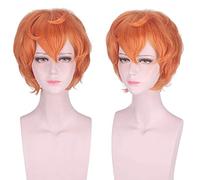 GHK Anime Terre de Zircon Lustrous Perruque Orange Court Cosplay Costume Synthétique Cheveux Halloween Costume Partie Play Perruques