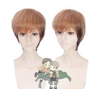 GHK attaque sur Titan Jean Kirschtein Brown Ombre Perruque Courte Résistant À La Chaleur Synthétique Cheveux Anime Cosplay Perruques Pour Costume Party 8 pouces