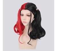 GHK Batman Suicide Squad Harley Quinn Harleen Quinzel Perruque Cosplay Cheveux Synthétiques Halloween Costume Queue De Cheval Perruques Pour Les Femmes Perucas PL-681