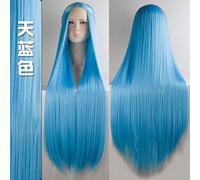 GHK Biamoxer 100 cm Long Perruques Classique Haute Température Fibre Synthétique Perruques Costume Cosplay Perruques Cosplay Visage Partie Des Cheveux 20 Couleur 15