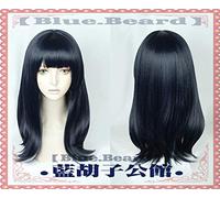 GHK Biamoxer Halloween Nouvelle Anime Takarada Rikka Perruque SSSS.GRIDMAN Cosplay Noir Longue Ligne Droite Synthétique Poil Du Visage pour Adulte