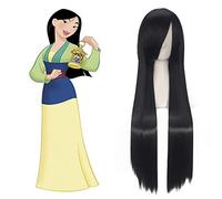 GHK Blanche-Neige Cheveux Ralph Brise Internet Perruque Cosplay Princesse Rapunzel Belle Aurora Mérida Moana Cendrillon Jasmine Ariel Tiana Mulan