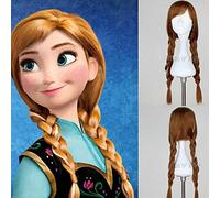 GHK Blanche-Neige Cheveux Ralph Brise Internet Perruque Cosplay Princesse Rapunzel Belle Aurora Mérida Moana Cendrillon Jasmine Ariel Tiana Anna