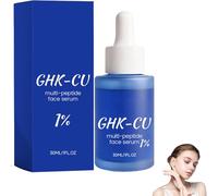 Ghk-Cu Sérum de peptide de cuivre pour le visage, multi-peptides, anti-âge, hydratant et raffermissant, réduit les ridules, améliore l'élasticité de la peau, 30 ml (1)
