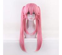 GHK Destin/Grand Ordre Serviteur Anime Cosplay Perruque Longue Ligne Droite Tamamo no Mae Costume D'Halloween Rose Perruques Synthétiques Cheveux Avec Ponytails