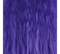 GHK Fluffy Rouge Rose Blanc Orange Vert Blonde Brun Perruque Frisée Synthétique Cheveux Anime Cosplay Halloween Costume Parti Perruques Pour Les Femmes bleu