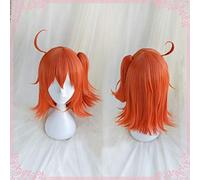 GHK Fujimaru Ritsuka FGO Grand Ordre Cosplay WigOrange Droite Queue Synthétique Cheveux Synthétiques pour Adulte