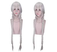 GHK Honkai Impact 3 Perruque Cosplay Bronya Zaychik Kiana Kaslana Fuka Yae Sakura Thérésa Apocalypse Tressage Ponytails Longs Faux Cheveux argent gris
