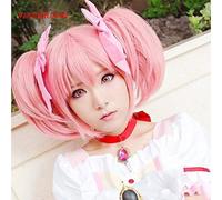 GHK Madoka Kaname Cosplay Perruque Puella Magi Madoka Magica Costume Jouer Perruques Halloween Costumes Cheveux