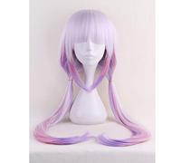 GHK Mlle Kobayashi's Dragon Maid Kanna Kamui Perruque Cosplay Résistant à la Chaleur Pour Cheveux Synthétiques Avec Deux Petits Pains mauve