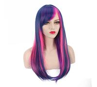 GHK Mode Pas Cher Harajuku Lolita Cosplay Perruque Longue Ondulée Mon Petit Poney Anime Halloween Costume Partie Ombre Perruques De Cheveux Pour Les Femmes PL-459
