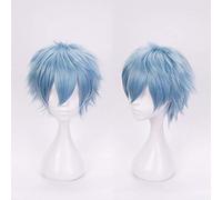GHK Mon Héros Académie Shigaraki Tomura Court Bleu Perruque Cosplay Synthétique Cheveux Halloween Costume Puffy Jouer Perruques Pour Hommes