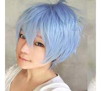 GHK Pas Cher Perruques Pour Hommes Cheveux Synthétiques Heiwajima Shizuo Halloween Costume Party Rouge Noir Noir Vert Rose Violet Blanc Blanc Perruque Cosplay ciel bleu