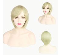 GHK Pas Cher Synthétique Court Cosplay Perruque Pourpre Rose Rouge Bleu Gris Blanc Bob Perruques Pour Les Femmes Résistant À La Chaleur Anime Cheveux 24
