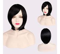 GHK Pas Cher Synthétique Court Cosplay Perruque Pourpre Rose Rouge Bleu Gris Blanc Bob Perruques Pour Femmes Résistant À La Chaleur Anime Cheveux 22
