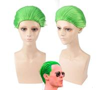 GHK Suicide Squad Joker Cosplay Perruque Hommes Synthétique Cheveux Halloween Costume Batman Vert Perruques Pour La Fête Résistant À La Chaleur Fibre