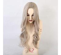 GHK Synthétique Perruques Longues Ondulées Naturelles Perruques Lumière Or Moyen Partie Perruques Pour Les Femmes Utiliser et Cosplay Résistant À La Chaleur Fibre Perruques