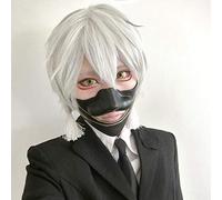GHK Touken Ranbu En Ligne Tokyo Goule Nakigitsune Court Argent Perruque Cosplay Synthétique Cheveux Halloween Costume Partie Play Perruques