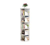 GHKFEJGDEN Bibliothèque Ronde de Grande capacité, rotative à 360 °, bibliothèque Mignonne pour Enfants, bibliothèque écologique en Bois Massif