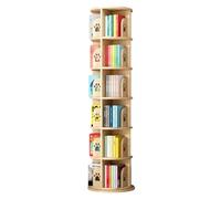 GHKFEJGDEN Bibliothèque rotative à 2/3/4/5/6 Niveaux pour Enfants, Support de Rangement Solide, Table Basse Ronde, Organisateur d'affichage Multifonctionnel pour la Maison et Le Bureau (49 x 191 cm)