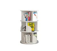GHKFEJGDEN Bibliothèque rotative du Sol au Plafond à 360 degrés pour Enfants, Support de Rangement pour Livres d'images pour Enfants, Petite bibliothèque Simple (Couleur : Blanc, Taille : 40 x 98 cm)