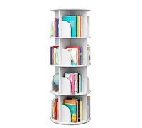 GHKFEJGDEN Bibliothèques Bibliothèque rotative à 2/3/4 Niveaux Bibliothèque sur Pied à 360 ° Rangement de Grande capacité Support à Livres Salon Étude Bibliothèque Organisateur Meubles Parfaits