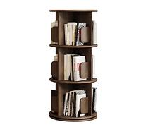 GHKFEJGDEN Bibliothèques Bibliothèque rotative à 360 ° Bibliothèque sur Pied en Bois Style rétro Support à Livres Maison Salon Étagère à Livres Organisateur Meubles Parfaits